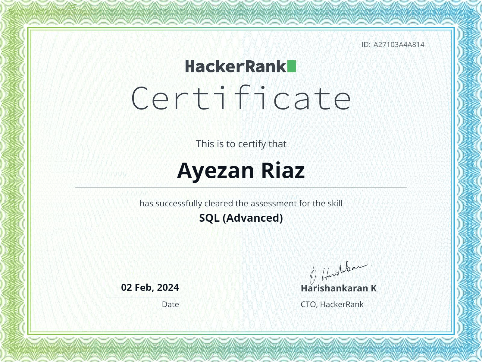 Advanced SQL 