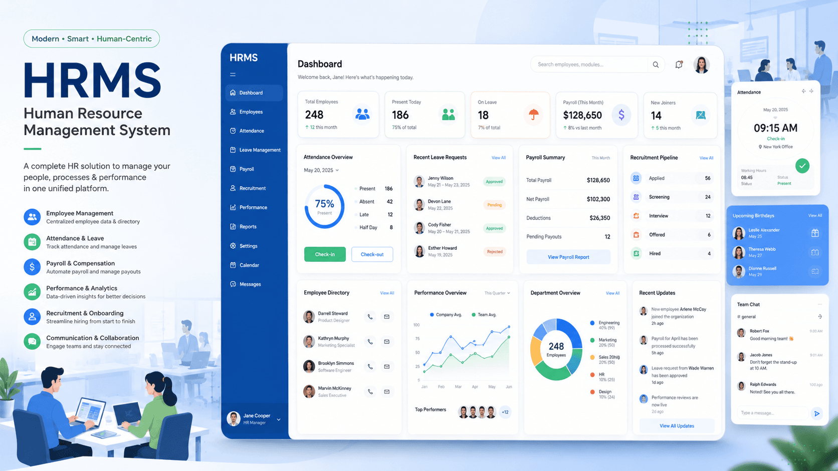 HRMS — HR & Attendance System